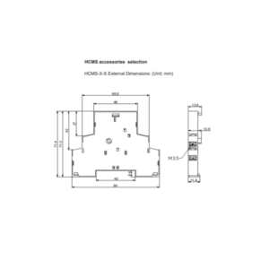 HCMS-X-S-AB  Mtr Circ. Brkr 1-NO 1-NC Auxiliary Contact Side Mount