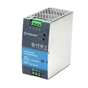 YSDN240-24010000 Power Supply, 24V 240W 10A 100-240VAC Metal Body cULus Listed