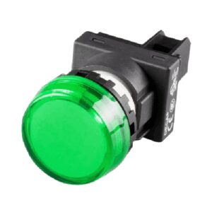 A20P-1BEQHG Pilot lamp, Flush type (c/w marking plate) LED 110v ac/dc, Green