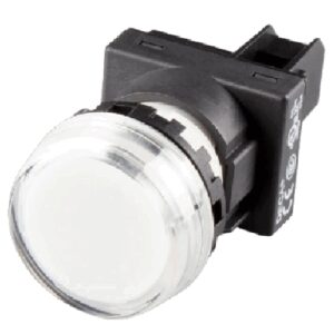 A20P-1BEQ4W Pilot lamp, Flush type (c/w marking plate) LED 24v ac/dc, White