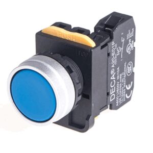 A204B-M1E10S Push-Button, Momentary, 1x NO, Blue