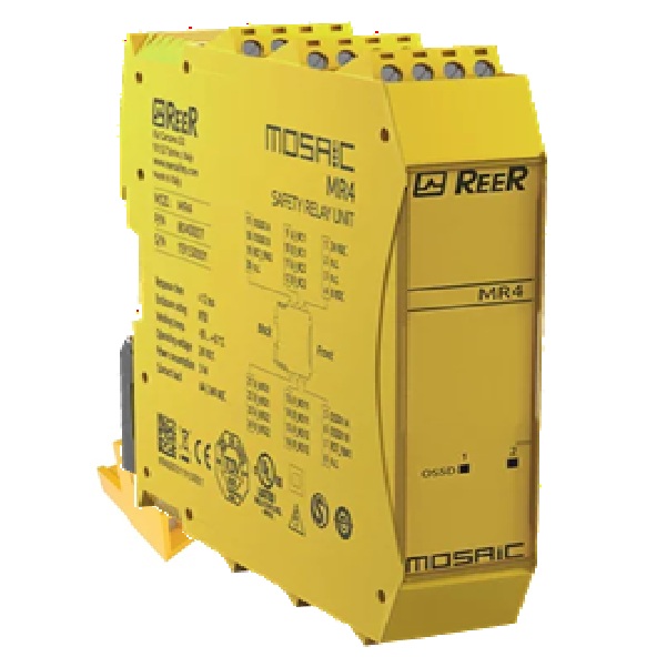 1100041 MR4 Safety Relay Expans. Unit, 4 Safety Relays (4 NO+2 NC contacts), Screw Term. Blocks