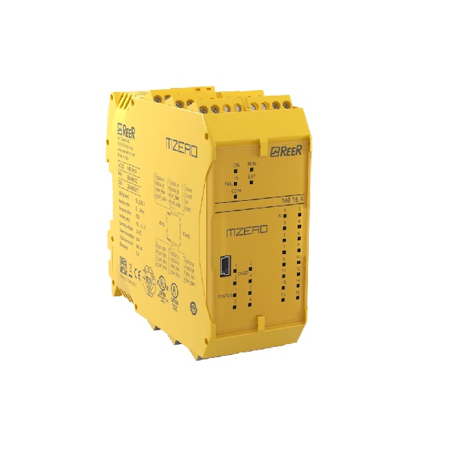 1100205 MZERO 16.4 C Stand-Alone Master Unit, 16 IN, 4 OSSD pairs (SIL 3), 4 Single IN, Clamp Term. Blocks