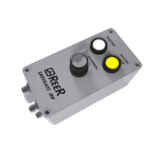 1390952 M SGO BOX  Connection Box for Safegate with Restart, Override and Integrated Muting Lamp, 2 NA+1 NC contacts