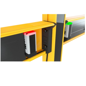 1390808 MZ L2XP  Set of Muting Brackets with 2 M5 Sensors, L-Logic (Exit Only), Crossed or Parallel Beams