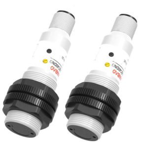 PR18S-TM10ATC-E2 Sensor Photo, Through beam (receiver + emitter) PBT Range 10m M18 Infrared light, 2 wire, AC20-250V AC2 wire NC M12 connector cULus