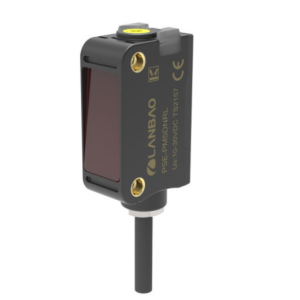 PSE-PM12DNRL Sensor Photo, Polarized reflection PC+ABS Range 12m Small square Red laser DC10-30V NPN NO+NC 2m cable cULus