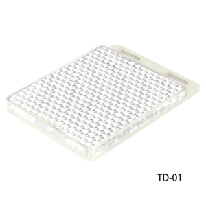 TD-01 Sensor Reflector 45mm Rectangle, (74.7x 55mm wide with 2 top mounting holes)
