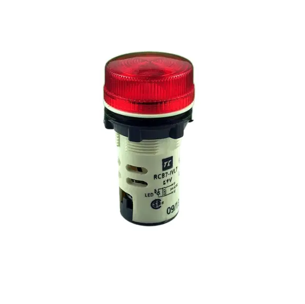 RCB7-IVL-74-24VAC/DC PILOT LAMPS LED 24V AC/DC Barrel Type Red