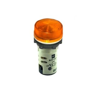 RCB7-IVL-75-110VAC   PILOT LAMPS LED 110V AC Barrel Type Amber