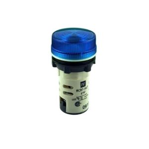 RCB7-IVL-76-110VAC   PILOT LAMPS LED 110V AC Barrel Type Bule