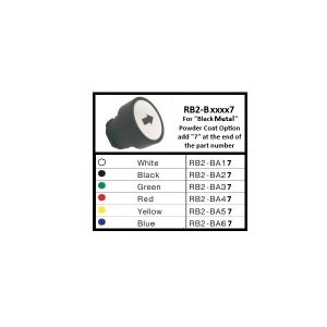 RB2BA3347  PUSH BUTTON FLUSH TYPE WITH PREMARKING BLACK ARROW ON BLACK POWDER COATED METAL